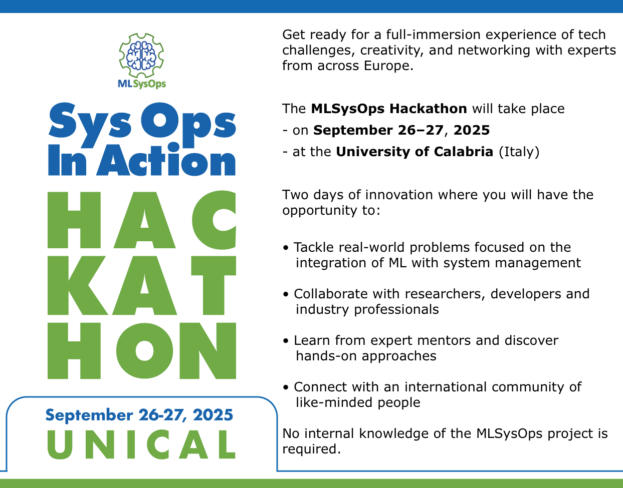 Hackathon Banner with short info